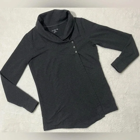 Sweater with Button Neck - Picture 3 of 15